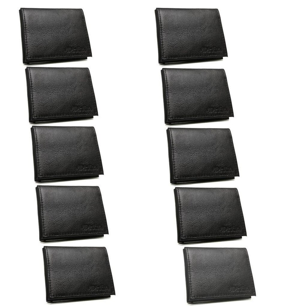 Kit 10 Carteira Masculina Couro Em L Plasticos Internos Porta CNH Cartoes e Cedulas Revenda Atacado