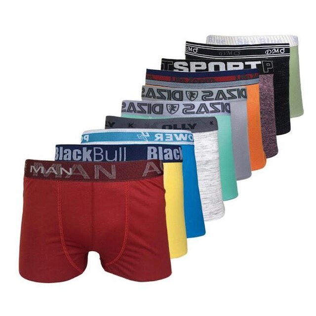 Kit 10 cuecas box boxer microfibra masculino atacado revenda