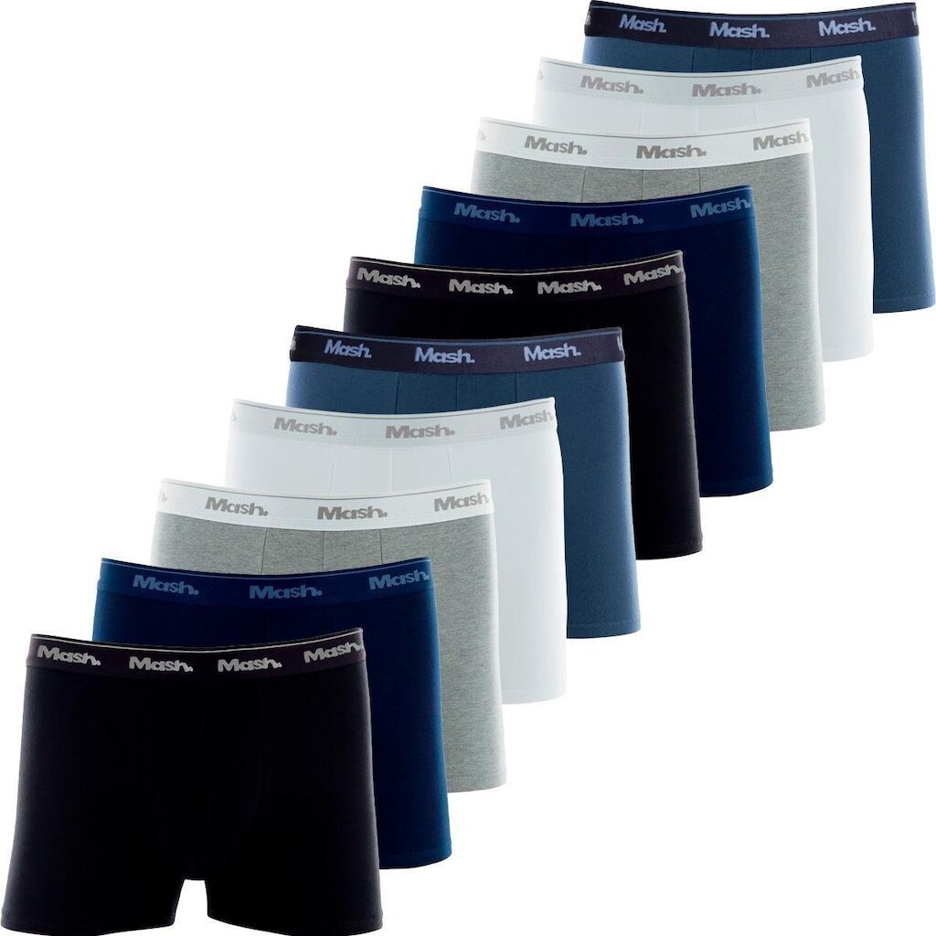 Kit 10 Cuecas Boxer Mash Algodão Box Confortável Cueca Masculina Cós Elástico Original
