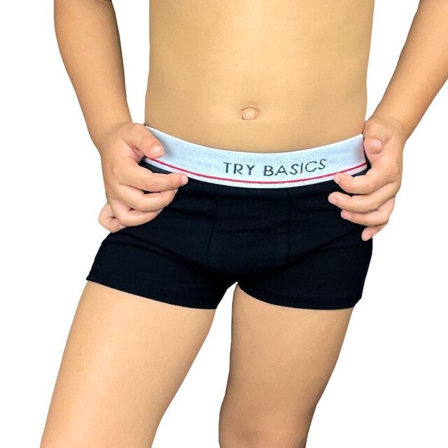 Kit 10 Cuecas Boxers Infantil Box Algodão Cotton Conforto