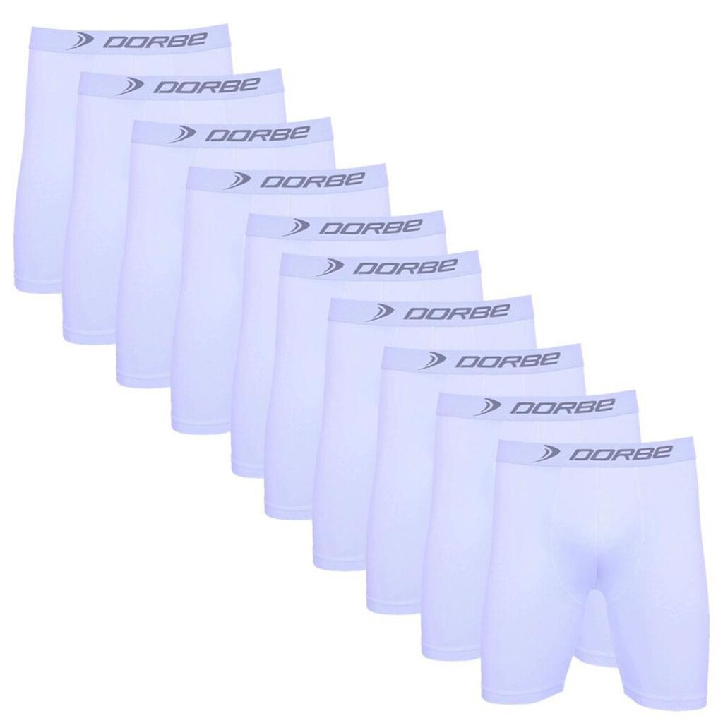 Kit 10 Cuecas Long Leg Microfibra Dorbe