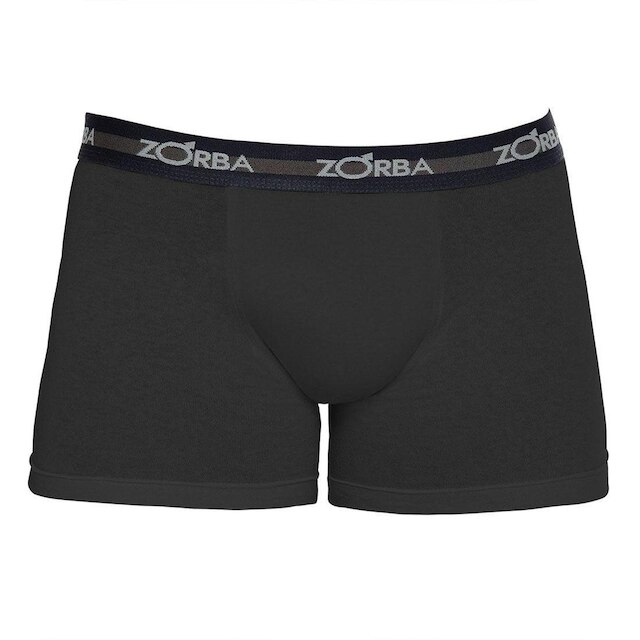Kit 10 Cuecas Zorba Boxer Max Algodão 702 Preto - XG