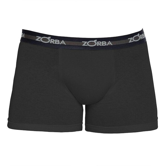 Kit 10 Cuecas Zorba Boxer Max Algodão 702 Preto - XG