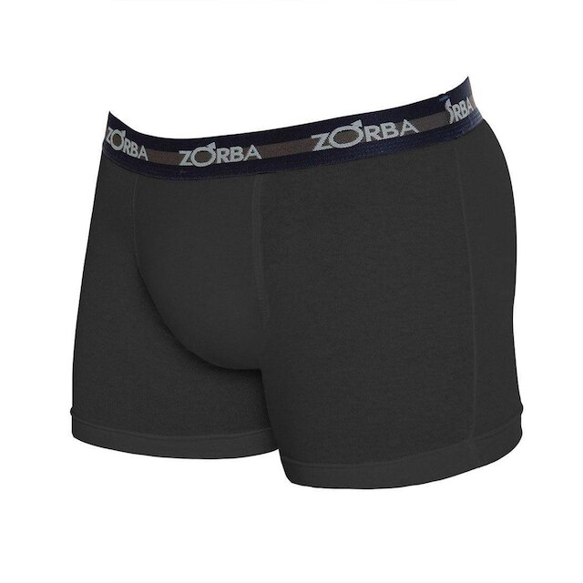 Kit 10 Cuecas Zorba Boxer Max Algodão 702 Preto - XG