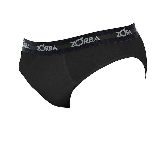 Kit 10 Cuecas Zorba Slip Max Algodão 764 Pto/Mho/Graf/Bco - XGG