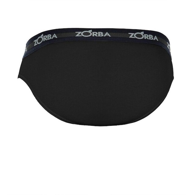 Kit 10 Cuecas Zorba Slip Max Algodão 764 Pto/Mho/Graf/Bco - XGG