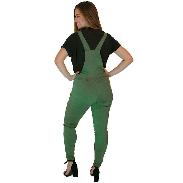 Kit 10 Macacões Jardineira Feminino Bengaline Com Bolso