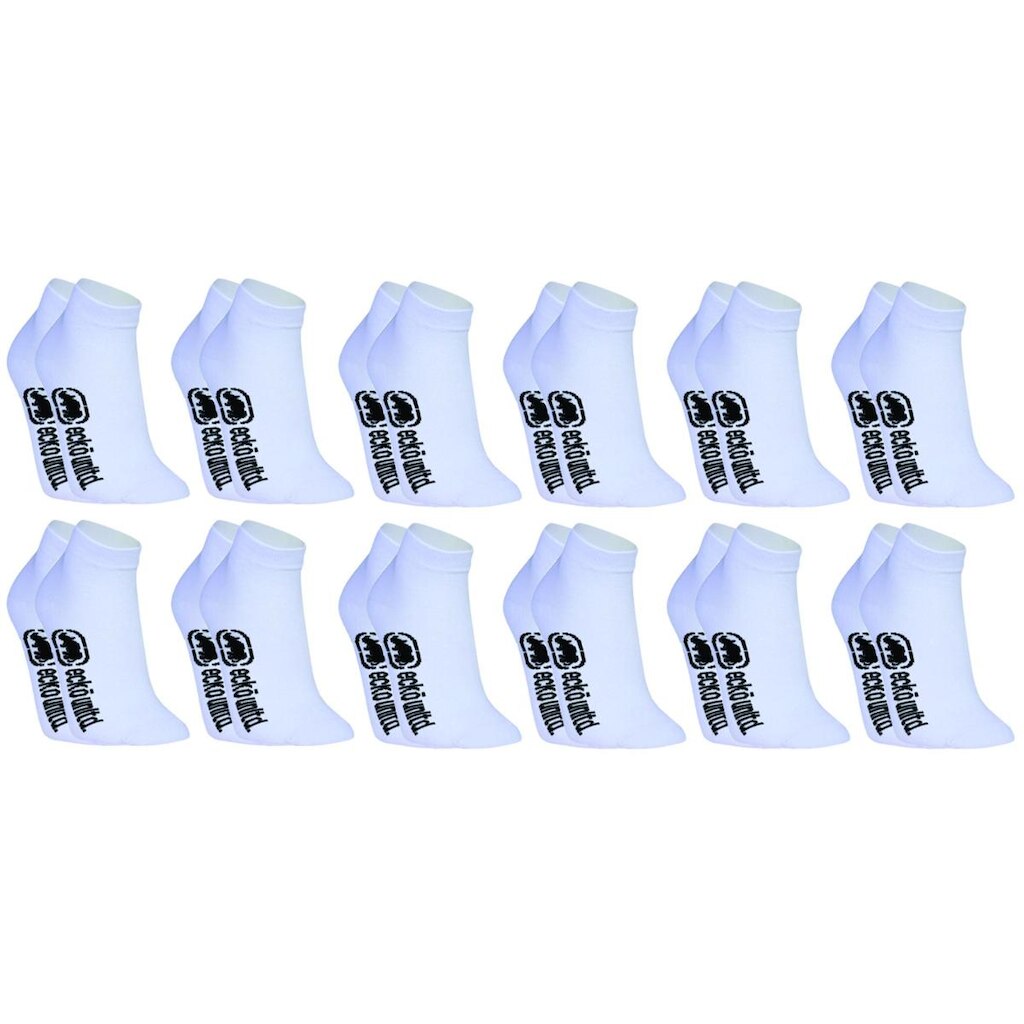 Kit 10 Meias Ecko Unltd Cano Curto Unisex Adulto Branca