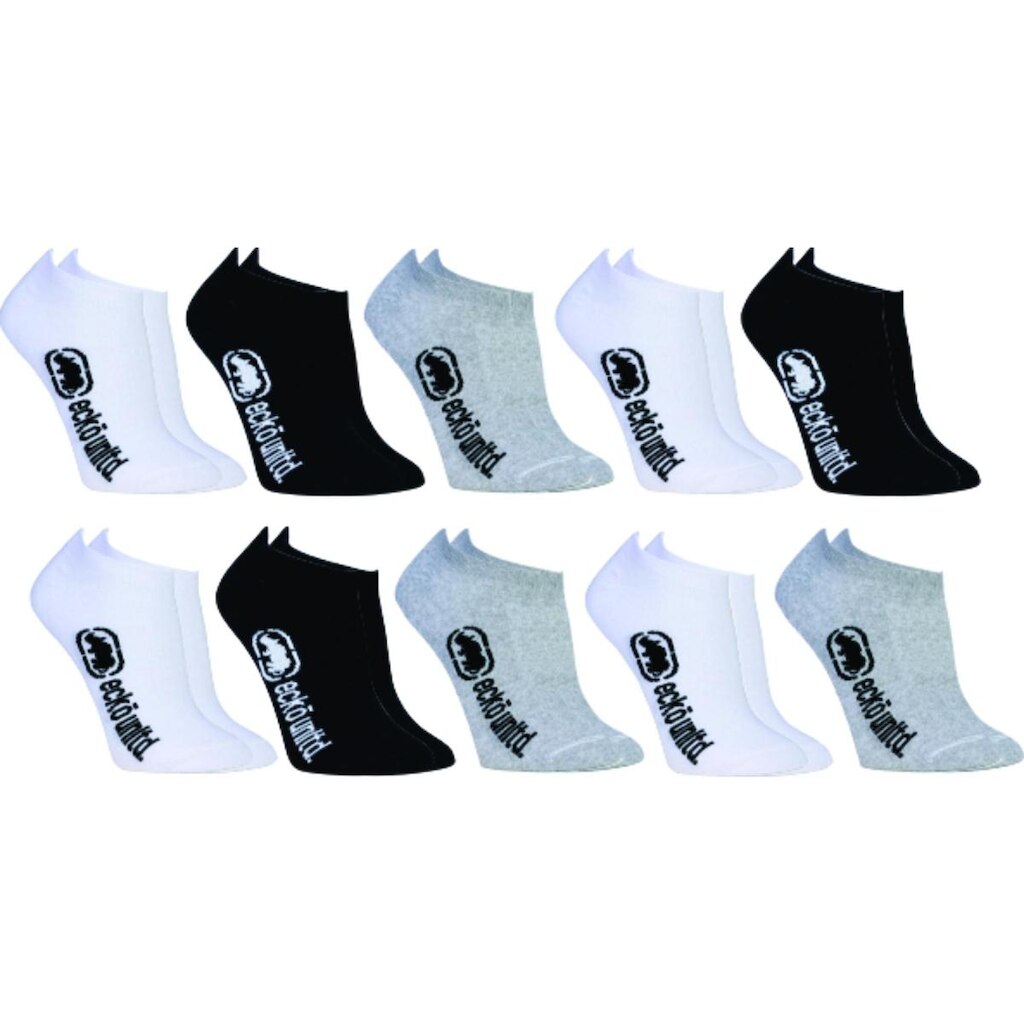 Kit 10 Meias EckoUlntd Invisível Unisex Adulto
