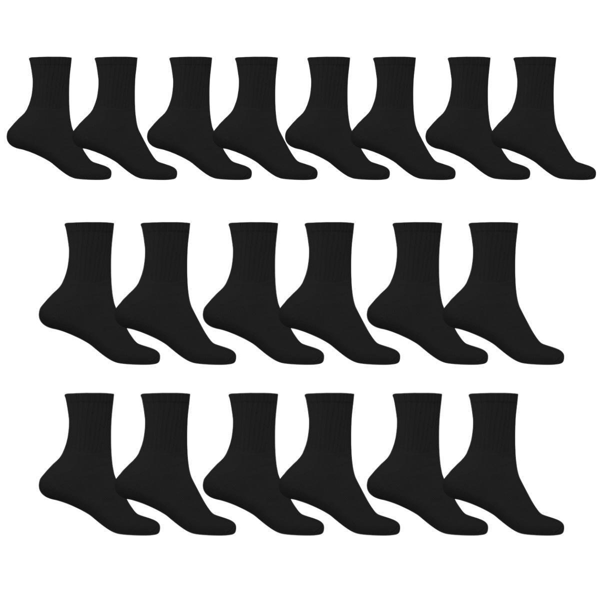 Kit 10 Pares de Meia Adulto Esportiva Cano Alto Algodão Sport FWC Masculina Menor preço em Kit 10 Pares de Meia Adulto Esportiva Cano Alto Algodão Sport FWC Masculina