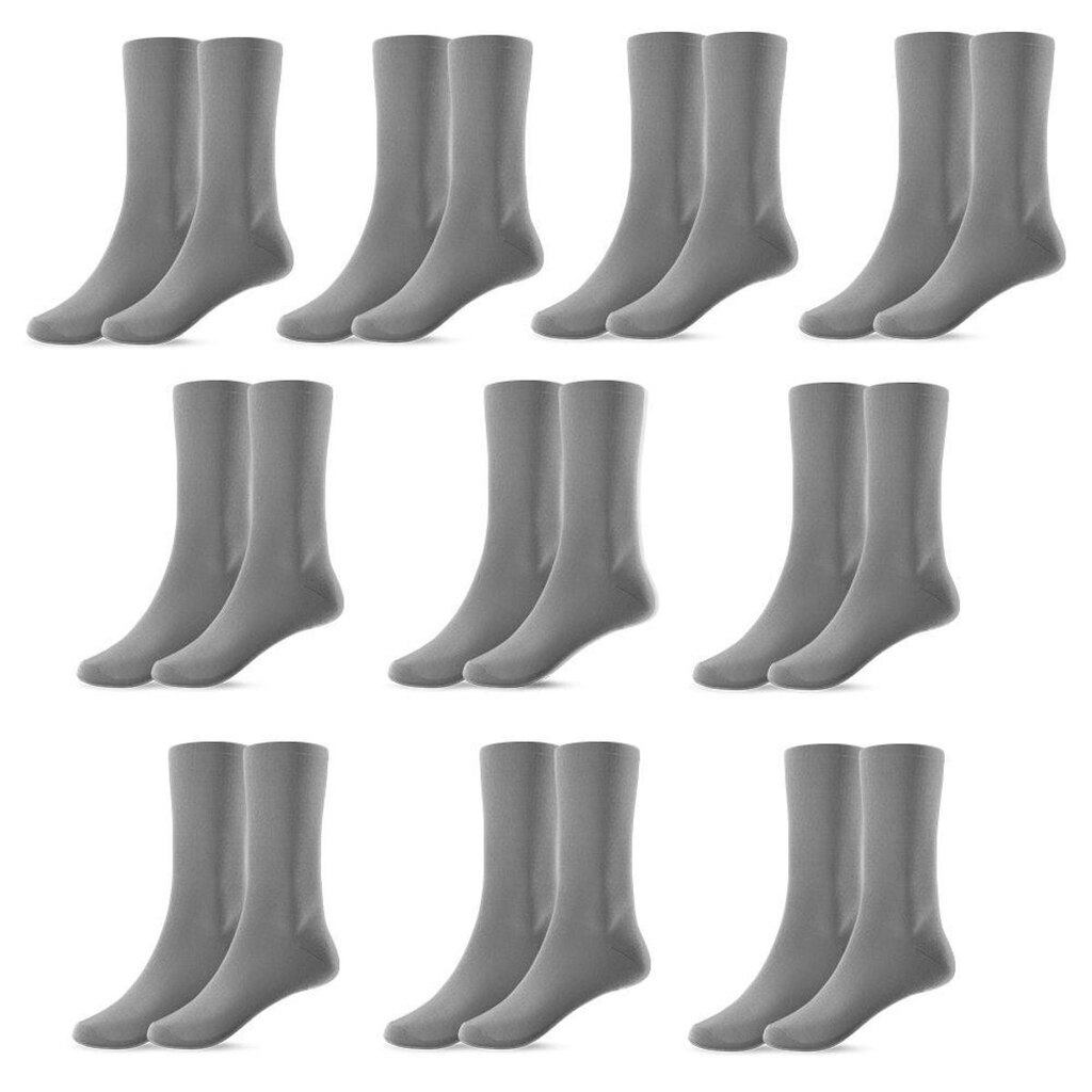 Kit 10 Pares de Meias Masculina Cano Alto 37/44