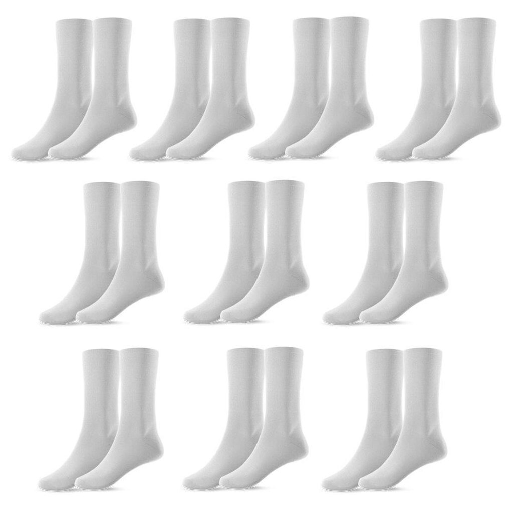 Kit 10 Pares de Meias Masculina Cano Alto 37/44