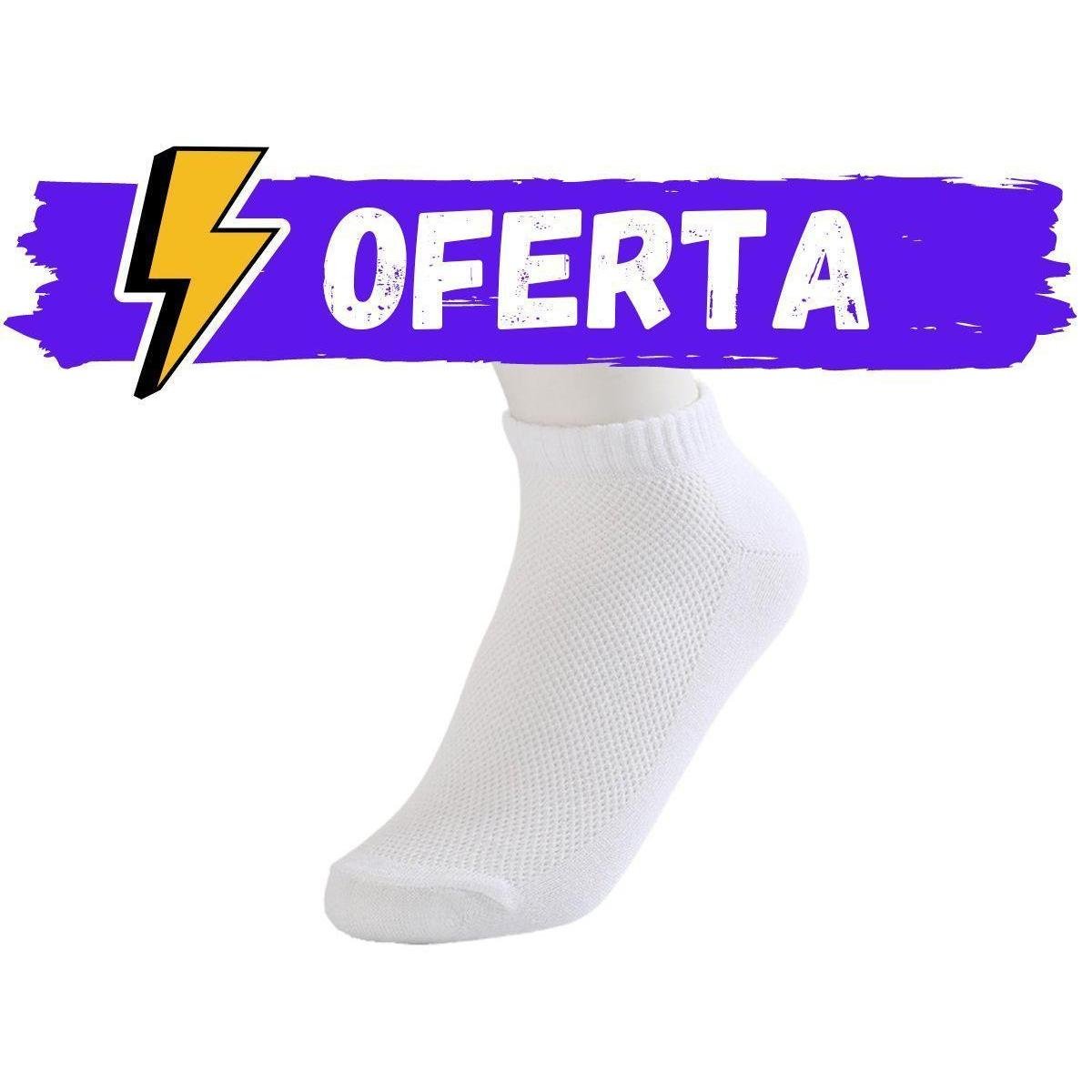 Kit 10 Pares Meia Soquete Cano Curto Baixo Unissex Algodão Menor preço em Kit 10 Pares Meia Soquete Cano Curto Baixo Unissex Algodão