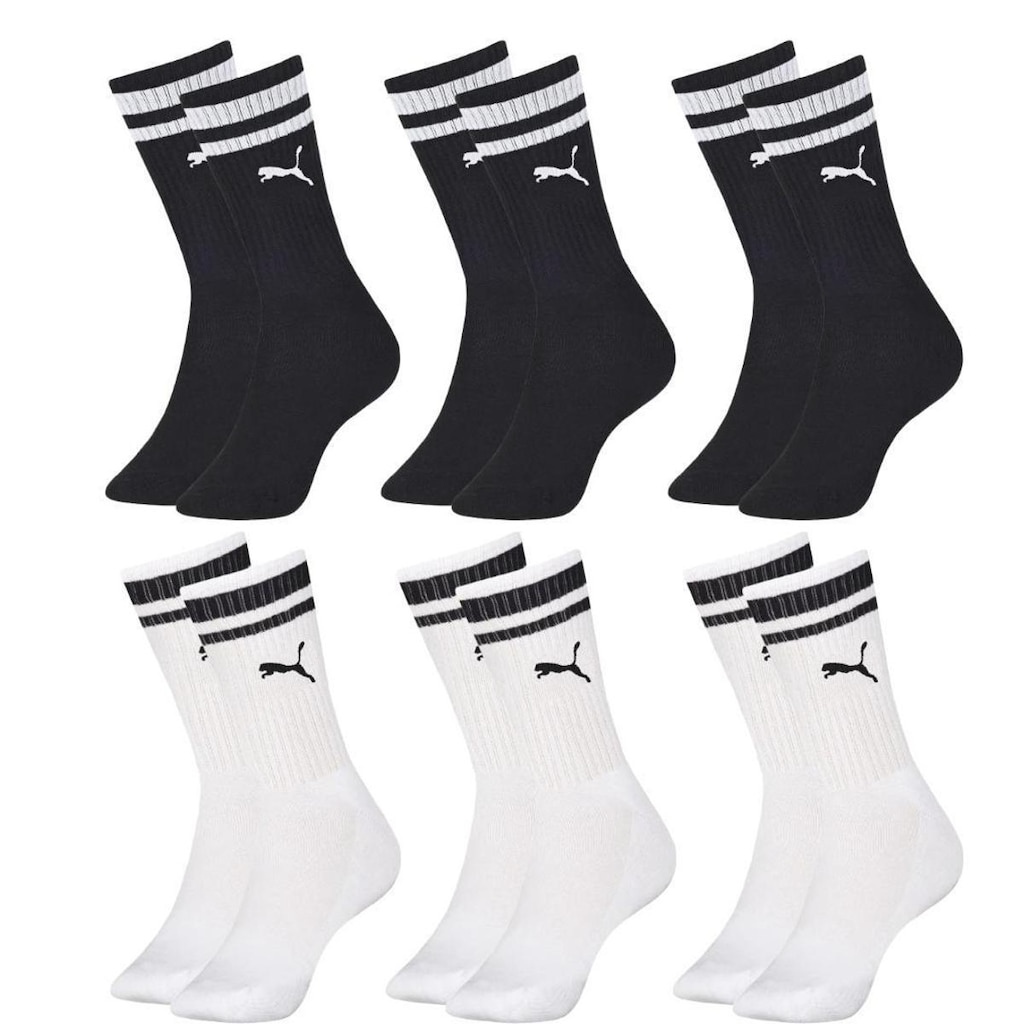 Kit 10 Pares Meias Esportiva Feminina Cano Longo Puma 4995