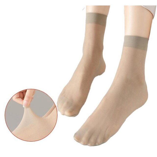 kit 10 Pares Meias Feminina Fina Soquete Social confortável