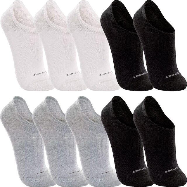 Kit 10 Pares Meias Lupo Cano Curto Baixo Meia Soquete Algodão Masculina Feminina Unissex