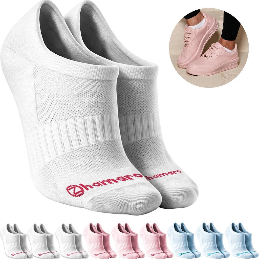Kit 10 Pares Meias Zhamaro Sapatilha Baixo Soquete Algodão Masculina Feminina Academia