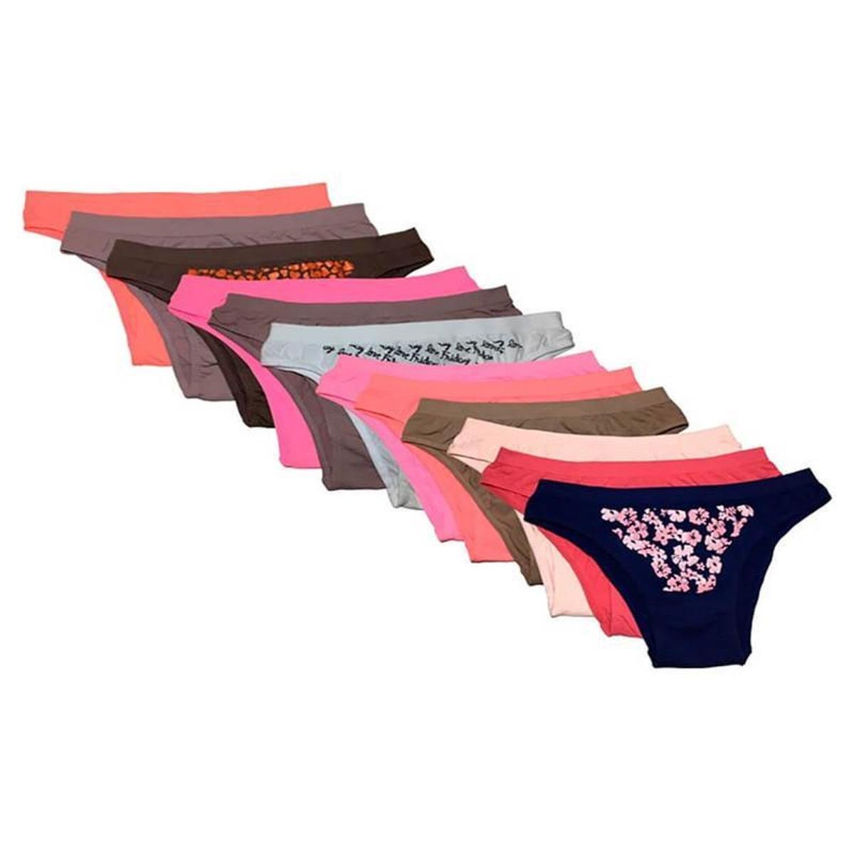 Kit 12 Calcinhas Sortidas Trifil - Tecnologia Sem Costura Menor preço em Kit 12 Calcinhas Sortidas Trifil - Tecnologia Sem Costura