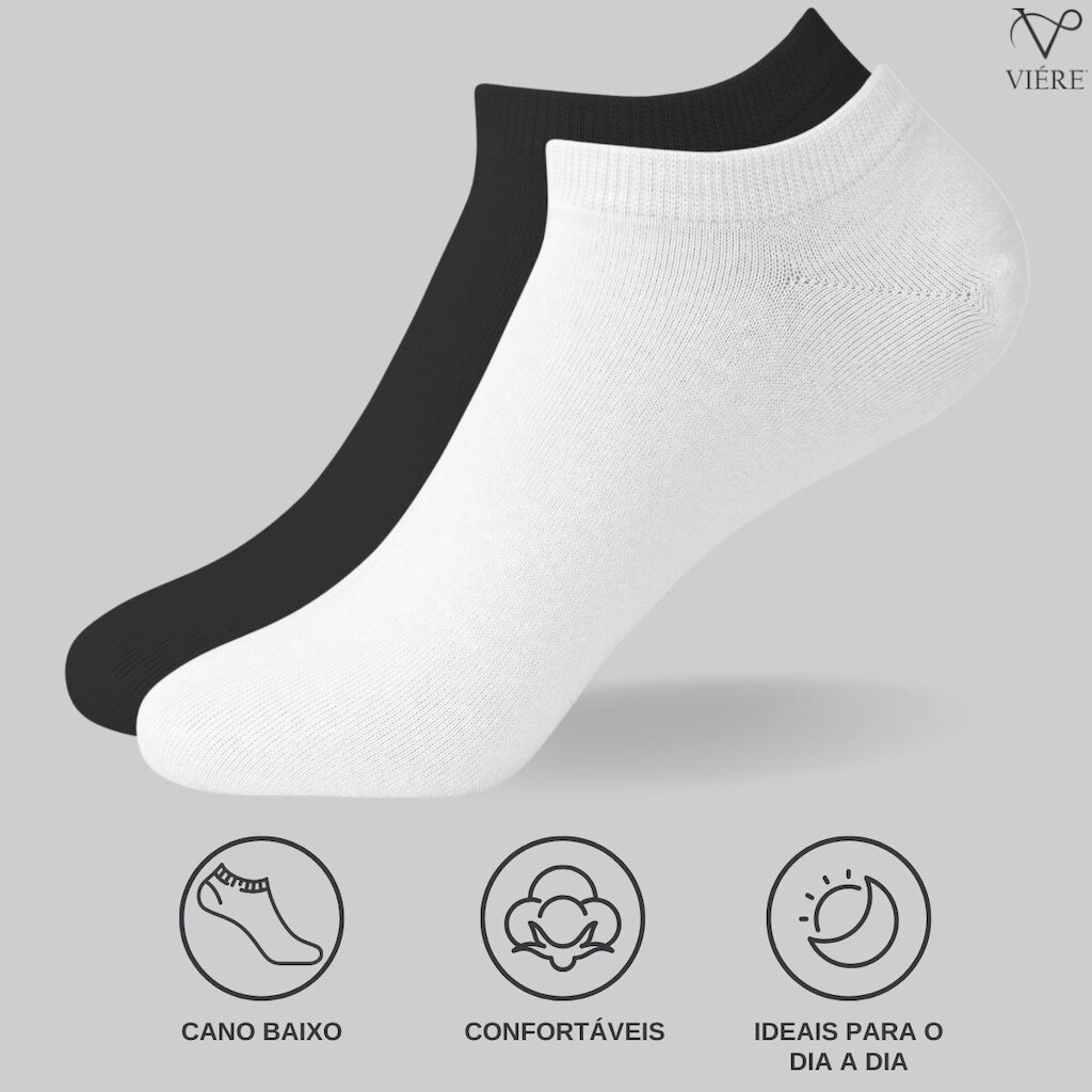Kit 12 Par Meias Curta Masculina Meia Soquete Cano Baixo