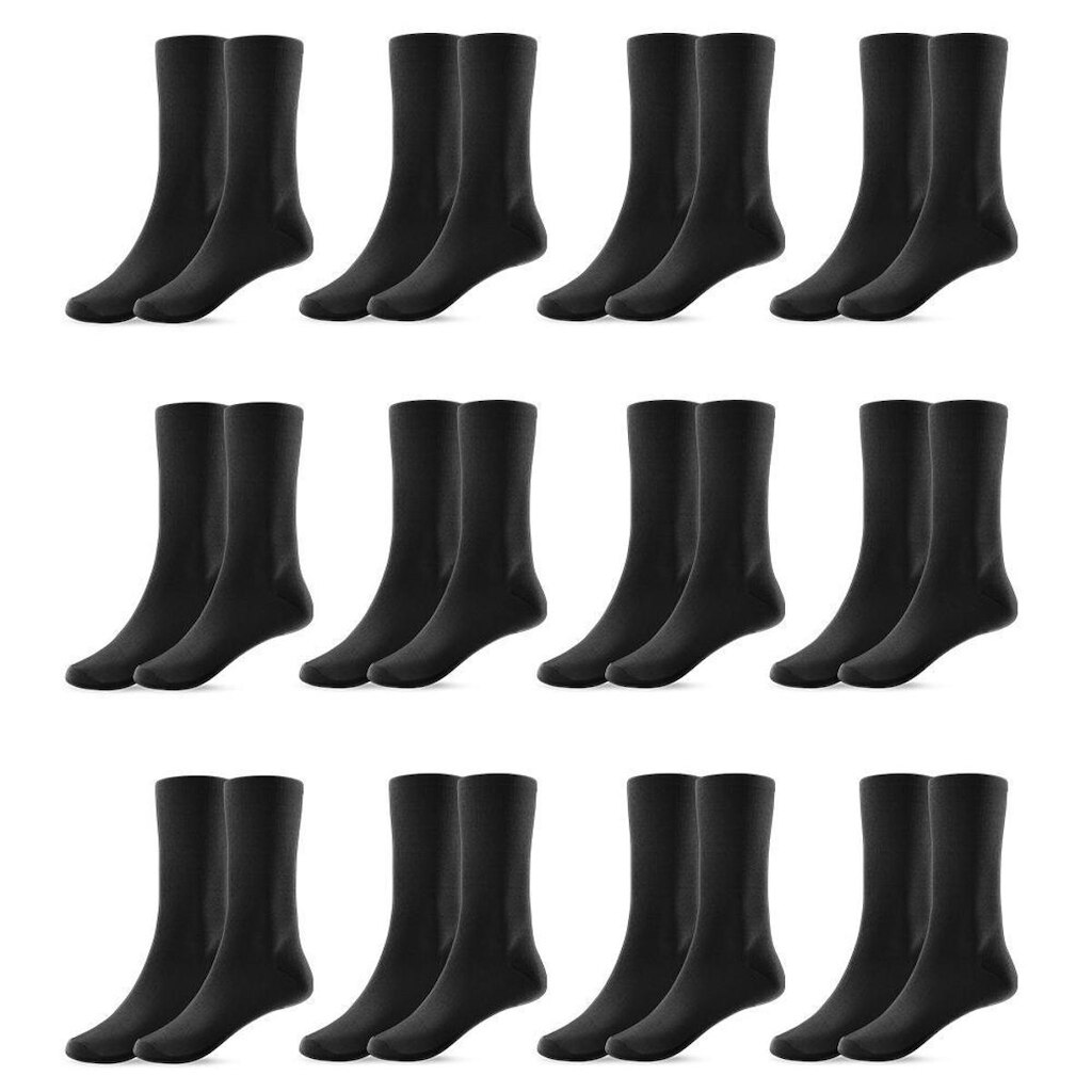 Kit 12 Pares de Meias Masculina Cano Alto 37/44