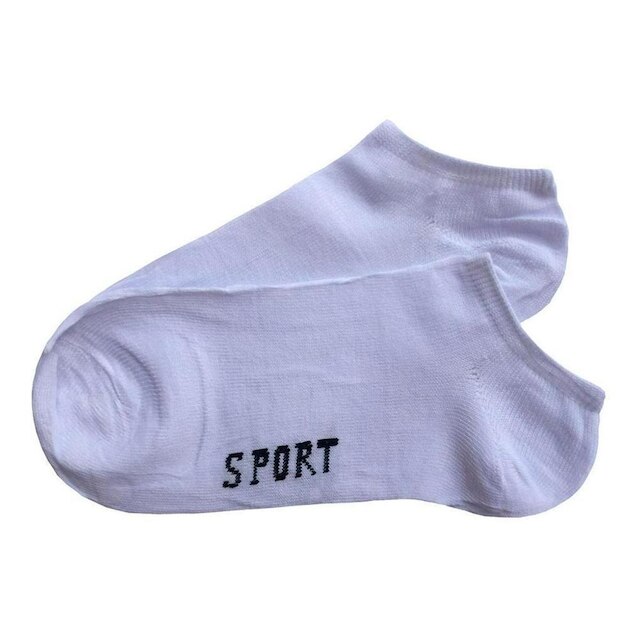 Kit 12 Pares de Meias Masculina Soquete 40-46 Branco