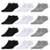 Kit 12 Pares de Meias Masculina Soquete Tamanho Único 37 ao 44 Algodão Confortável Dia a Dia Casual - Cinza+Preto
