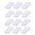 Kit 12 Pares de Meias Soquete Cano Curto Baixo Unissex Masculina Feminina Básica Academia Tênis - Branco
