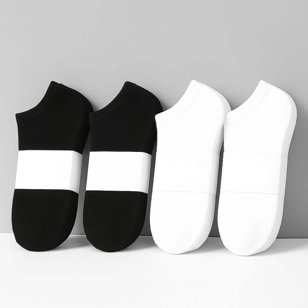 Kit 12 Pares Meias Vih Triny Soquete Branca e Preta Feminina