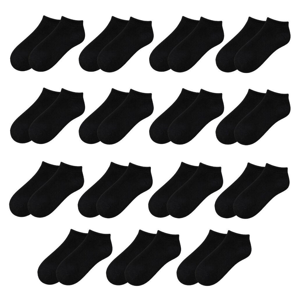 Kit 15 Pares de Meias Soquete Cano Curto Baixo Unissex Masculina Feminina Básica Academia Tênis
