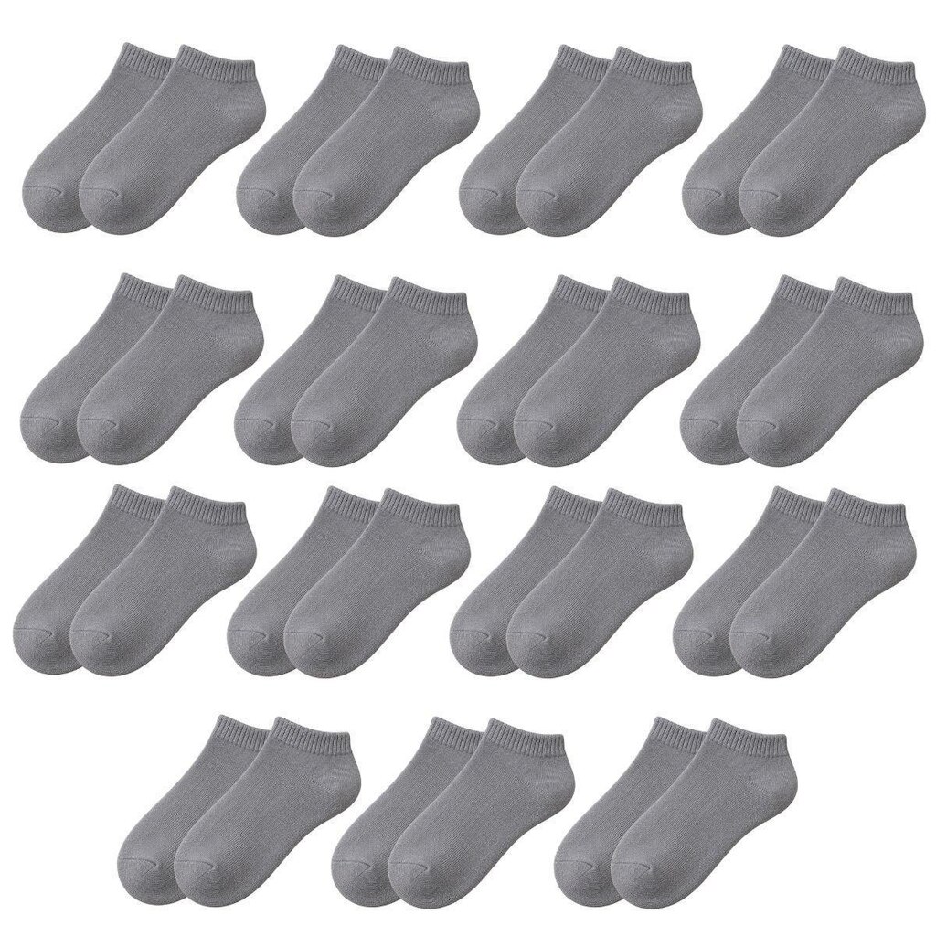 Kit 15 Pares de Meias Soquete Cano Curto Baixo Unissex Masculina Feminina Básica Academia Tênis