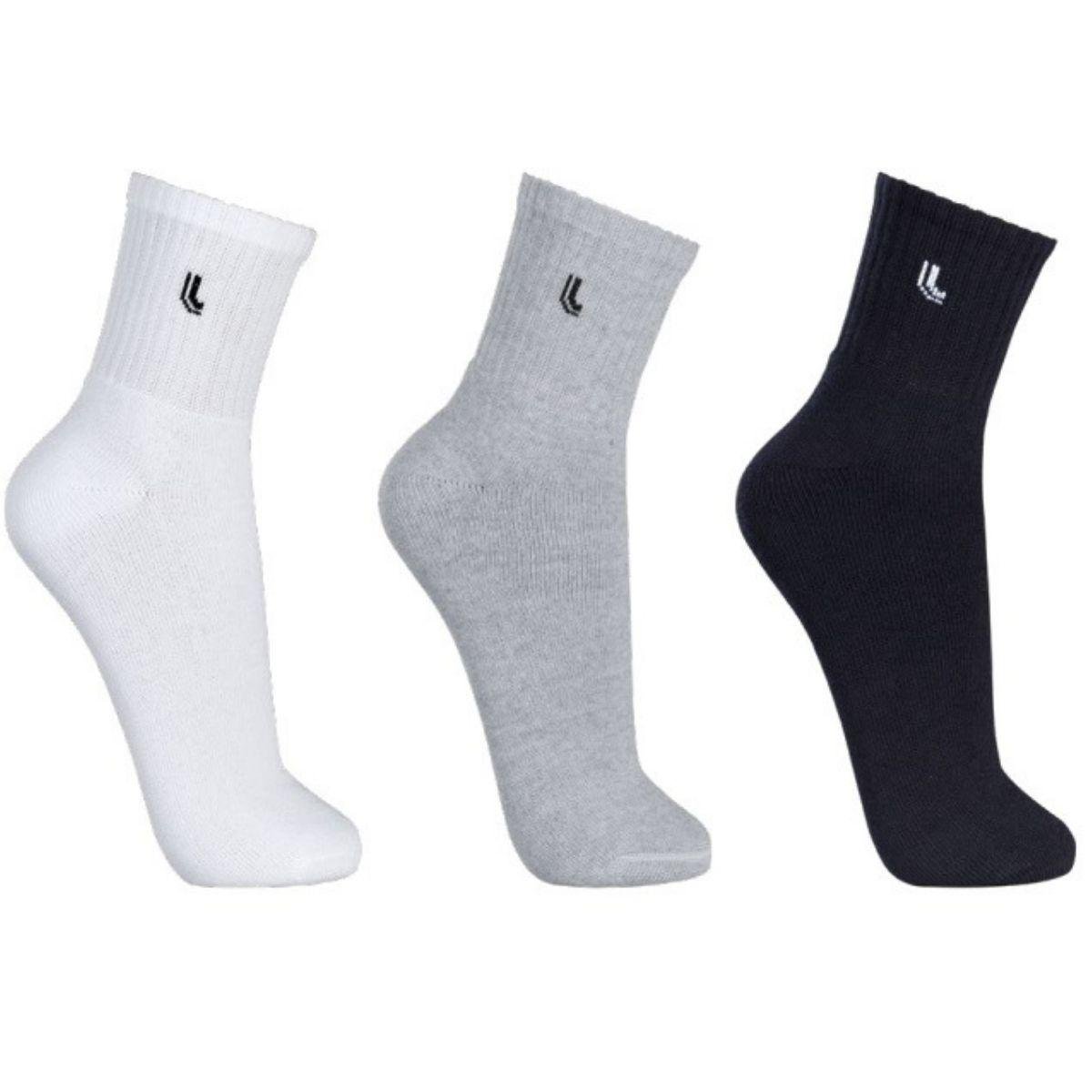 Menor preço em Kit 15 Pares Meias Lupo Cano Médio Walk - Cinza