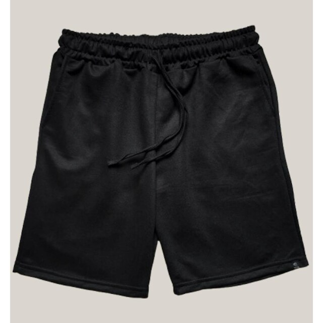 Kit 2 Bermuda Masculina Moletom WSS Basic Preto e Azul