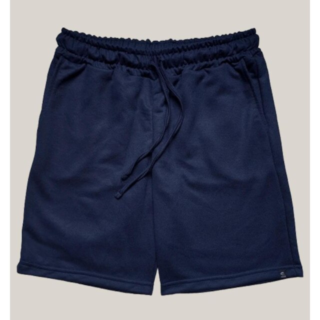 Kit 2 Bermuda Masculina Moletom WSS Basic Preto e Azul