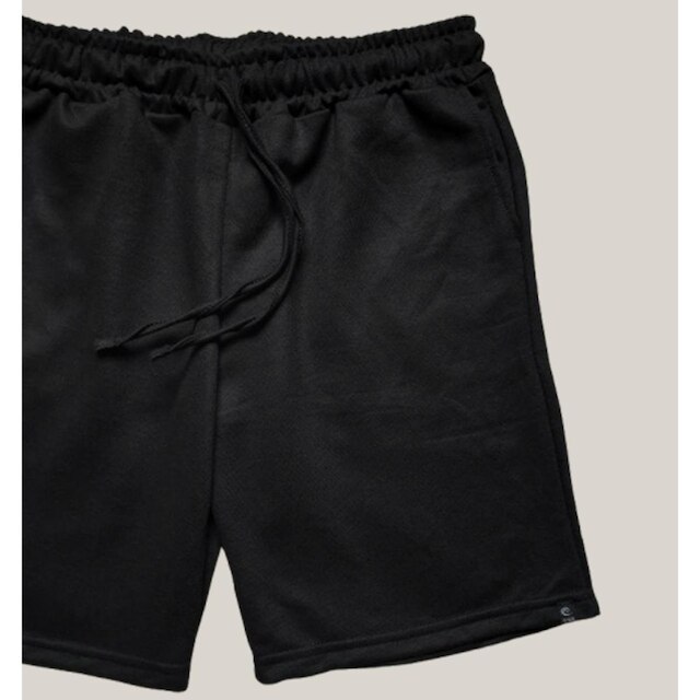 Kit 2 Bermuda Masculina Moletom WSS Basic Preto e Verde