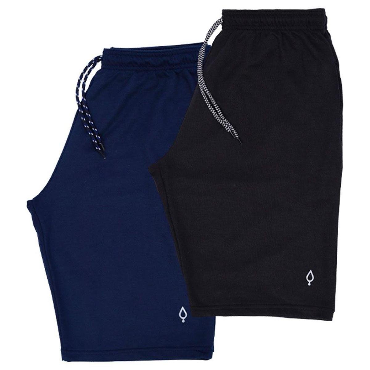 Kit 2 Bermuda Masculina Resina Short Moletinho Moletom Bermudas Menor preço em Kit 2 Bermuda Masculina Resina Short Moletinho Moletom Bermudas