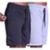 KIT 2 Bermudas Moletinho 2 Bolsos com Ziper Masculina MXD Conceito - Preto+Cinza