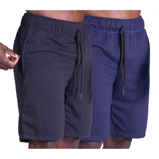 KIT 2 Bermudas Moletinho 2 Bolsos com Ziper Masculina MXD Conceito
