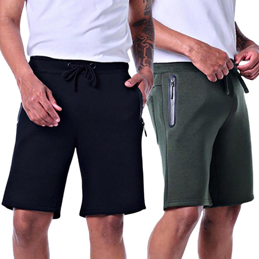 Kit 2 Bermudas Moletom Masculinas