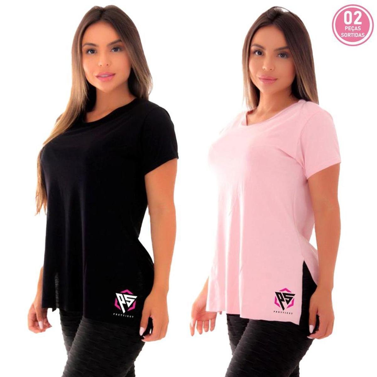KIT 2 BLUSAS COMPRIDA ACADEMIA TAPA BUMBUM PS Menor preço em KIT 2 BLUSAS COMPRIDA ACADEMIA TAPA BUMBUM PS