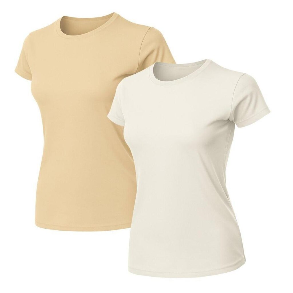 Kit 2 Blusas Feminina Camiseta Lisa Básica Algodão Baby Look