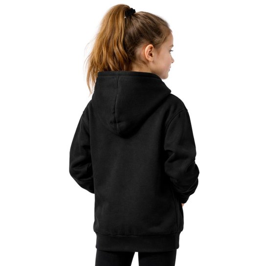 Kit 2 Blusas Moletom Infantil Canguru Feminino Com Capuz Bolso Frontal Casual Inverno