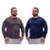 Kit 2 Blusas Térmica Masculina Plus Size Uv50+ Segunda Pele Proteção Solar - Cinza+Marinho