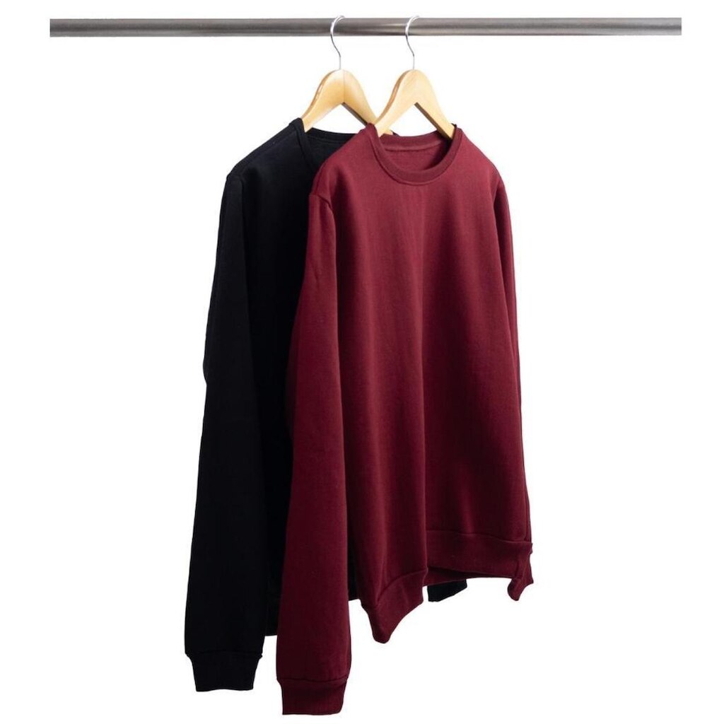 Kit 2 Blusões Moletom Feminino Flanelado Careca Sem Capuz