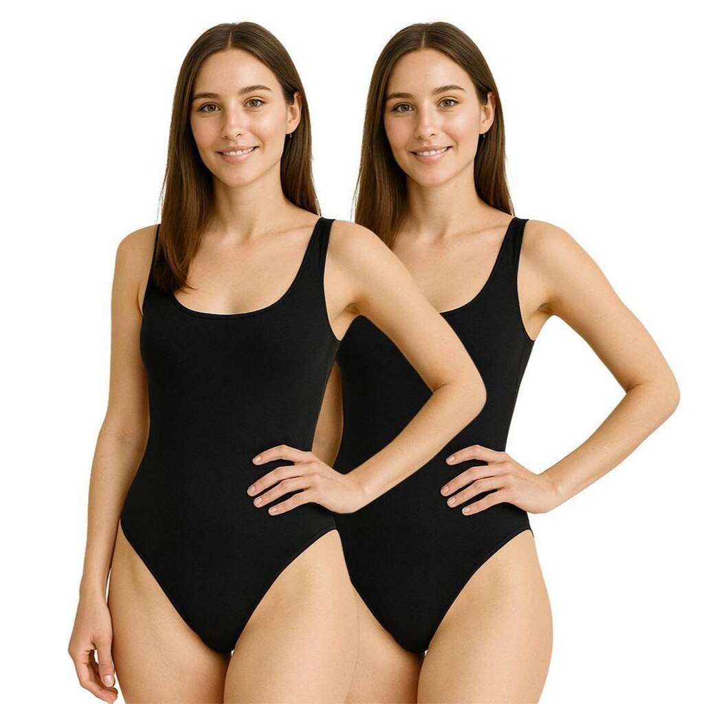 Kit 2 Body Maiô Feminino Verão Costa Cavado Com Forro