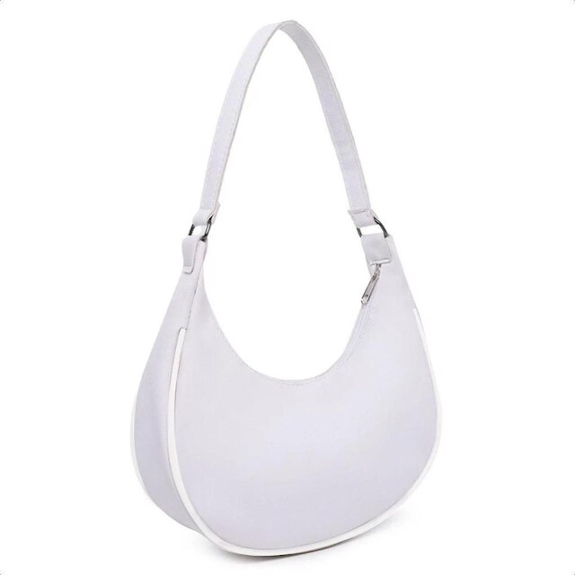 Kit 2 Bolsas Meia Lua Baguete De Ombro Mão Estilosa Elegante Luxo Sofisticada Discreta Festa Balada