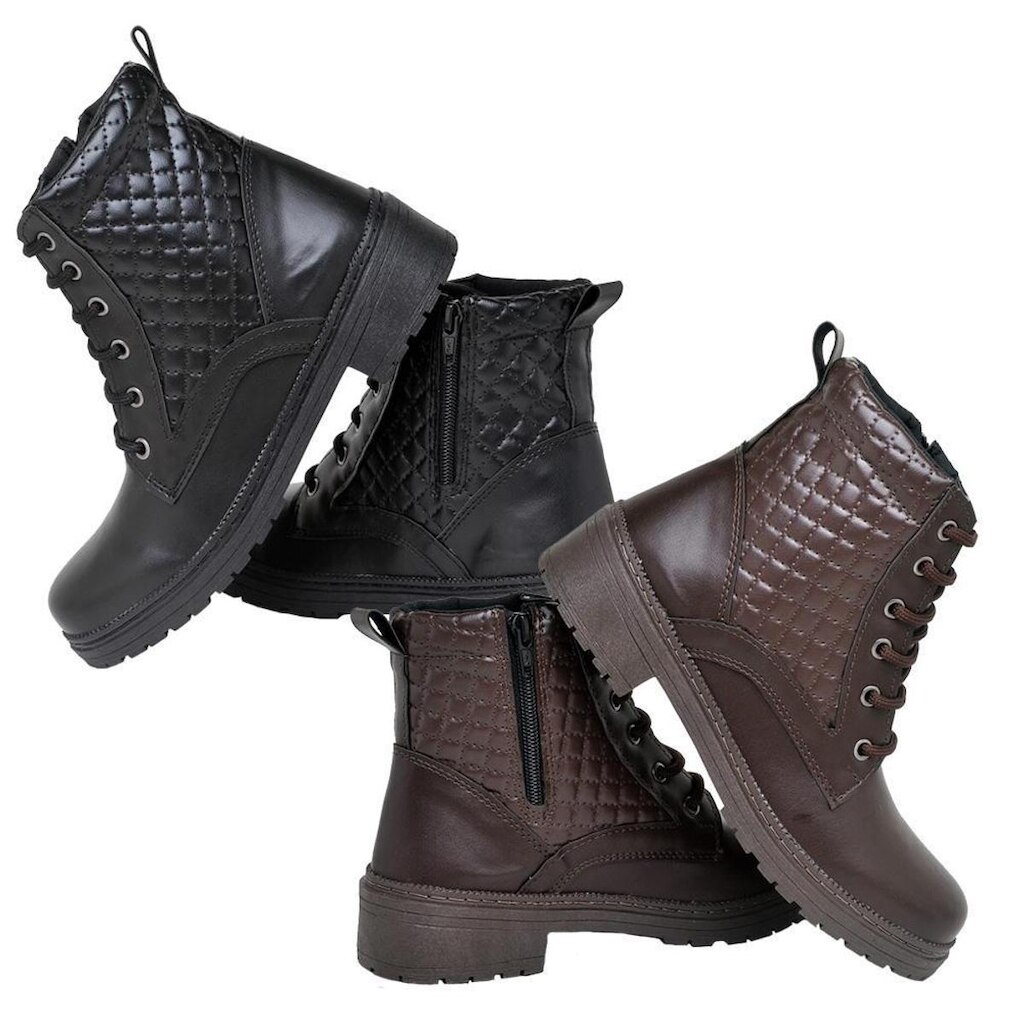 Kit 2 botas Polo blu café e Preto do 34 ao 44