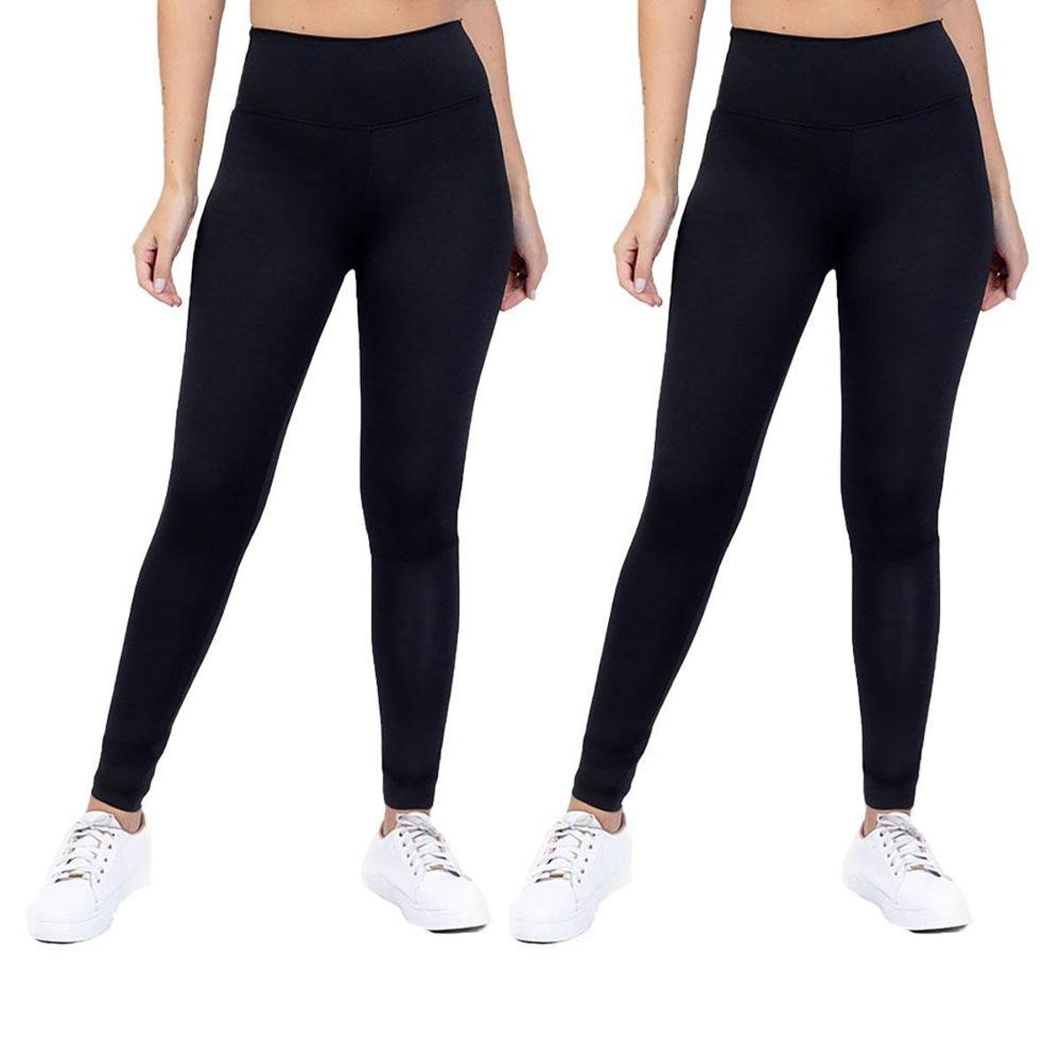 Kit 2 Calça Legging Academia moda Fitness Cós alto Lisa - Preto é ruim? Kit 2 Calça Legging Academia moda Fitness Cós alto Lisa - Preto é boa?