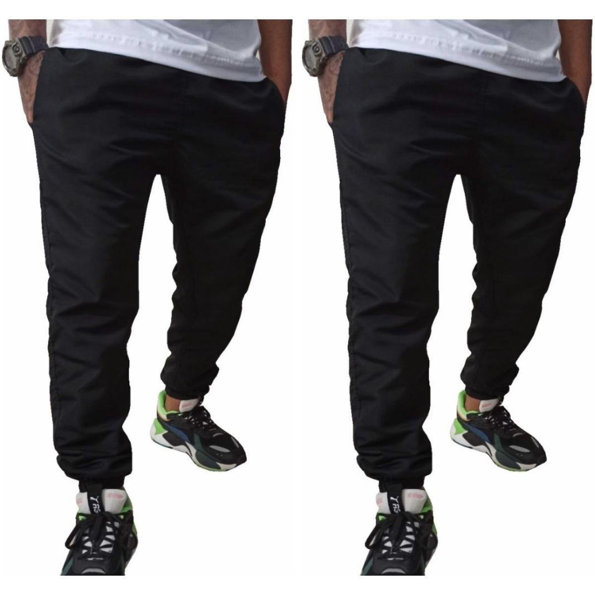 Kit 2 Calças de Tactel Modelo Jogger Muito Leve Masculina Opice