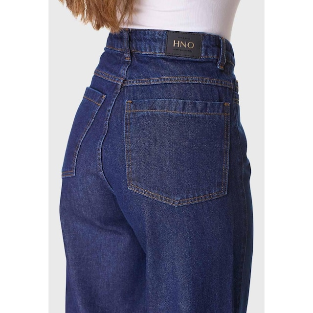 Kit 2 Calças Jeans HNO Jeans Wide Leg Lisa Azul e Azul Claro