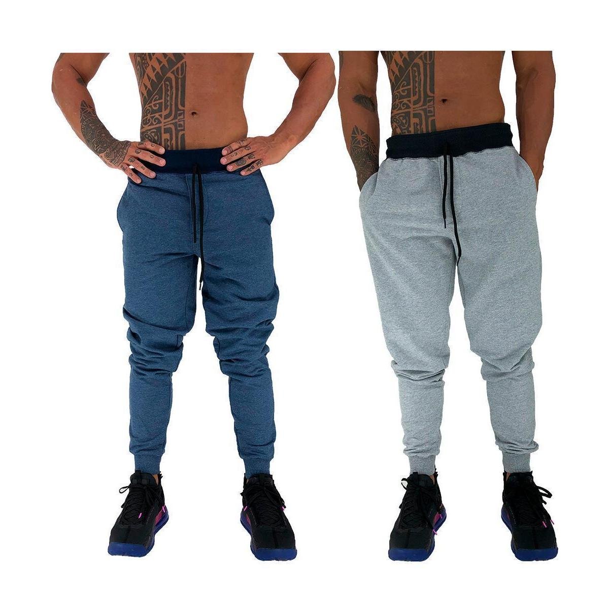 Kit 2 Calças Masculina MXD Conceito Moletom Slim Fit Cores Cor:;Tamanho:GG;Gênero:Masculino Menor preço em Kit 2 Calças Masculina MXD Conceito Moletom Slim Fit Cores Cor:;Tamanho:GG;Gênero:Masculino